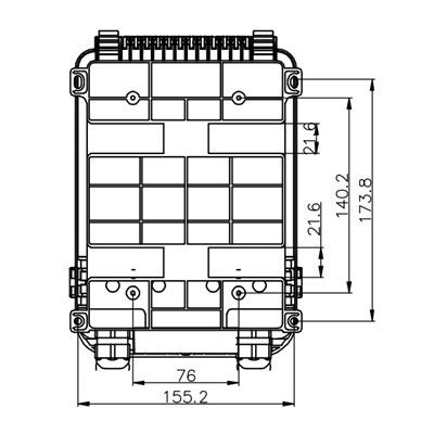 Fiberoptisk distribusjonsboks Ftth